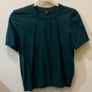 Express Dark Green Short Sleeve Tee light sweater